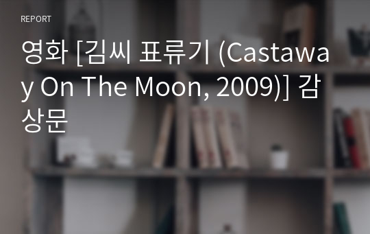 영화 [김씨 표류기 (Castaway On The Moon, 2009)] 감상문