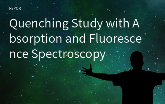 Quenching Study with Absorption and Fluorescence Spectroscopy