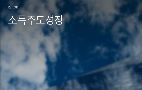 소득주도성장