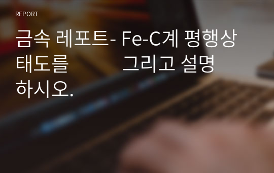 금속 레포트- Fe-C계 평행상태도를            그리고 설명하시오.