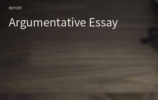 Argumentative Essay