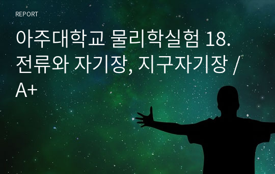 아주대학교 물리학실험 18. 전류와 자기장, 지구자기장 / A+