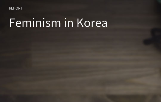 Feminism in Korea
