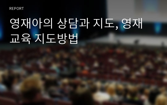 영재아의 상담과 지도, 영재교육 지도방법