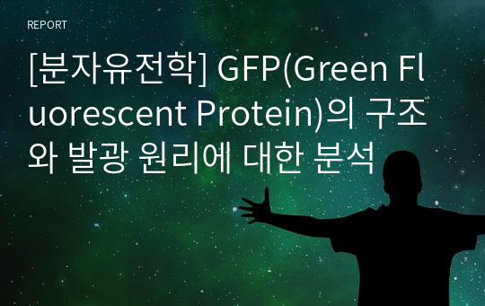 [분자유전학] GFP(Green Fluorescent Protein)의 구조와 발광 원리에 대한 분석