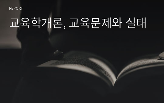 교육학개론, 교육문제와 실태