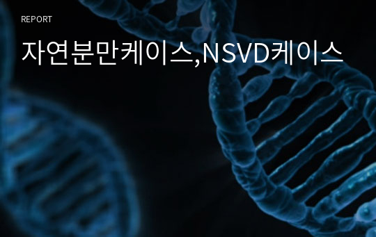 자연분만케이스,NSVD케이스