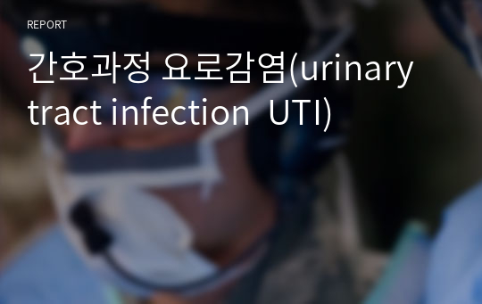 간호과정 요로감염(urinary tract infection  UTI)