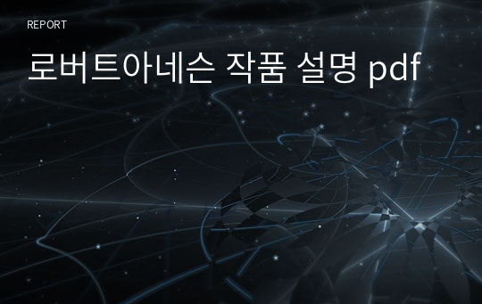 로버트아네슨 작품 설명 pdf