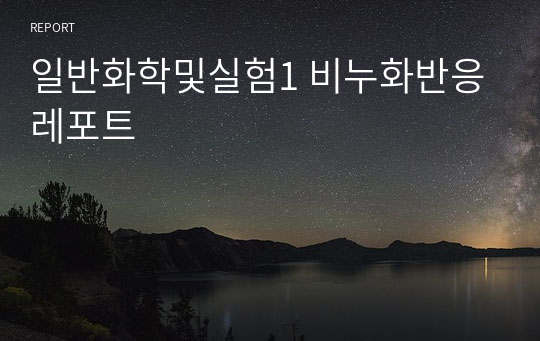 일반화학및실험1 비누화반응 레포트