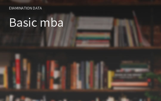 Basic mba