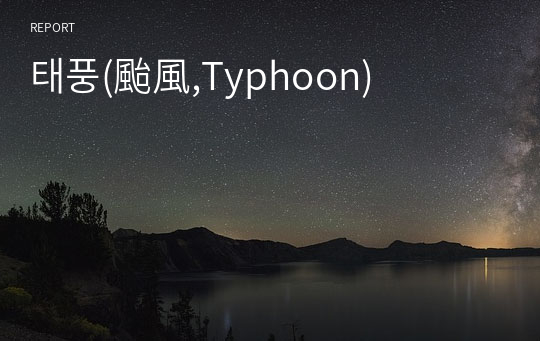 태풍(颱風,Typhoon)