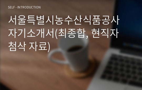 서울특별시농수산식품공사 자기소개서(최종합, 현직자 첨삭 자료)