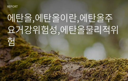 에탄올,에탄올이란,에탄올주요거강위험성,에탄올물리적위험