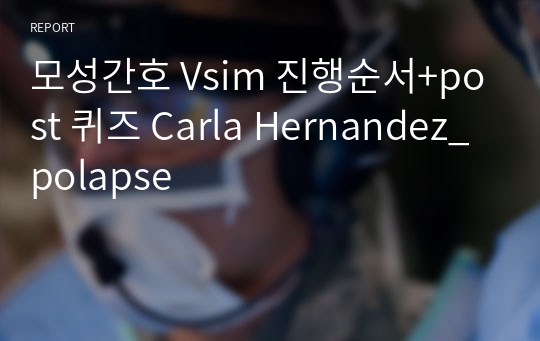 모성간호 Vsim 진행순서+post 퀴즈 Carla Hernandez_polapse