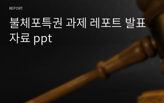 불체포특권 과제 레포트 발표자료 ppt