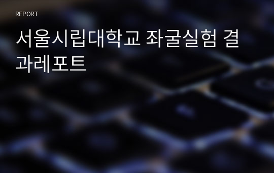 서울시립대학교 좌굴실험 결과레포트