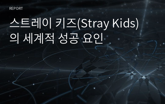 스트레이 키즈(Stray Kids)의 세계적 성공 요인