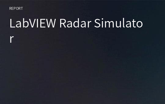 LabVIEW Radar Simulator