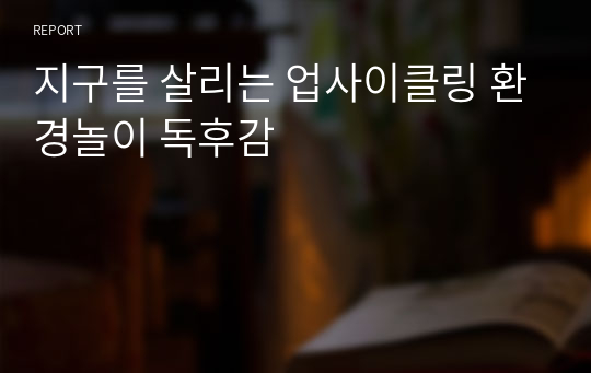 지구를 살리는 업사이클링 환경놀이 독후감