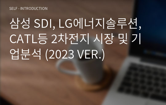 삼성 SDI, LG에너지솔루션, CATL등 2차전지 시장 및 기업분석 (2023 VER.)