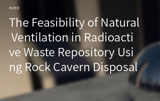 The Feasibility of Natural Ventilation in Radioactive Waste Repository Using Rock Cavern Disposal Method