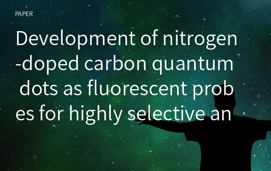 Development of nitrogen‑doped carbon quantum dots as fluorescent probes for highly selective and sensitive detection of the heavy‑ion Fe3+