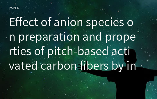 Effect of anion species on preparation and properties of pitch‑based activated carbon fibers by in‑situ catalytic activation of metal nanoparticles