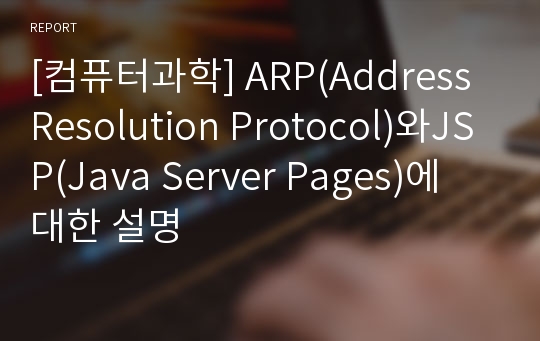 [컴퓨터과학] ARP(Address Resolution Protocol)와JSP(Java Server Pages)에 대한 설명
