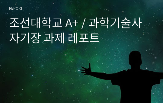 조선대학교 A+ / 과학기술사 자기장 과제 레포트