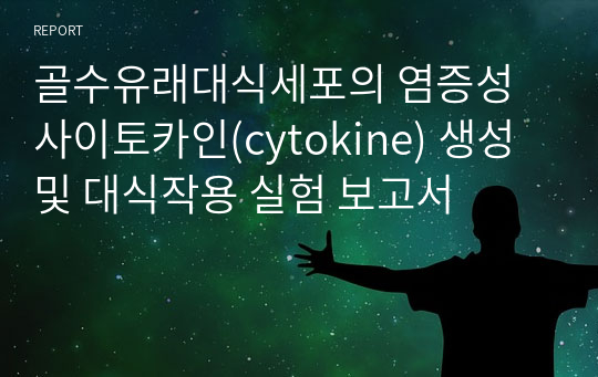 골수유래대식세포의 염증성 사이토카인(cytokine) 생성 및 대식작용 실험 보고서