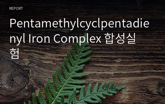 Pentamethylcyclpentadienyl Iron Complex 합성실험