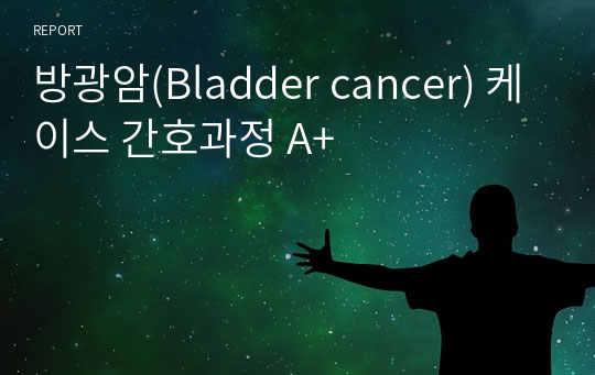 방광암(Bladder cancer) 케이스 간호과정 A+