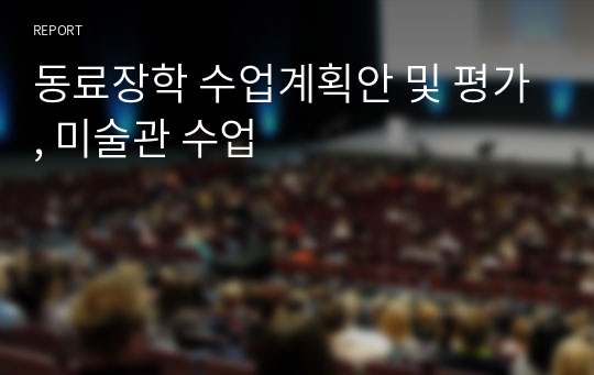 동료장학 수업계획안 및 평가, 미술관 수업