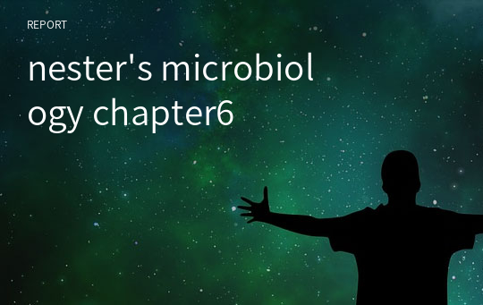 nester&#039;s microbiology chapter6