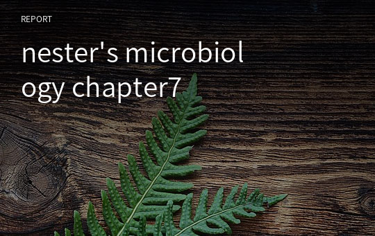 nester&#039;s microbiology chapter7