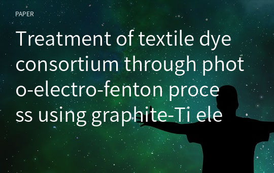 Treatment of textile dye consortium through photo‑electro‑fenton process using graphite‑Ti electrode system and toxicity studies