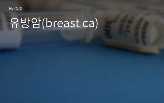 유방암(breast ca)