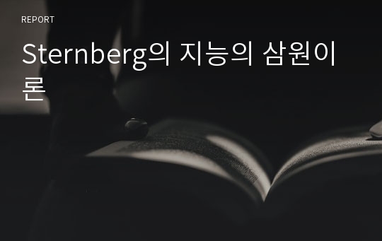 Sternberg의 지능의 삼원이론