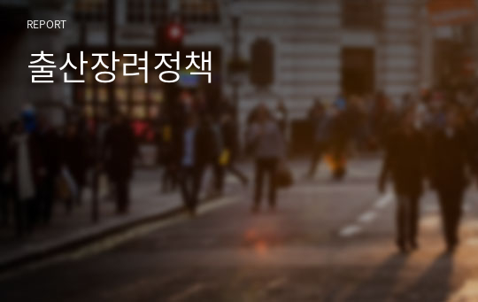 출산장려정책