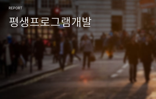 평생프로그램개발