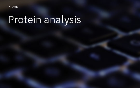 Protein analysis