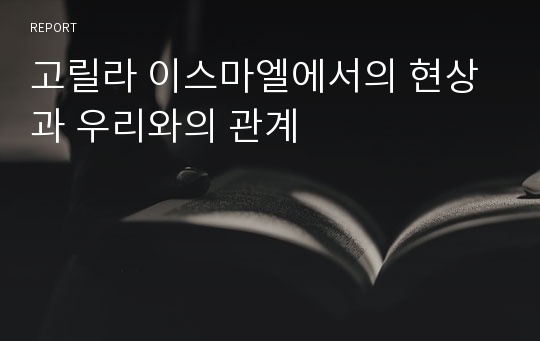 고릴라 이스마엘에서의 현상과 우리와의 관계