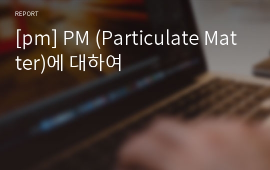 [pm] PM (Particulate Matter)에 대하여