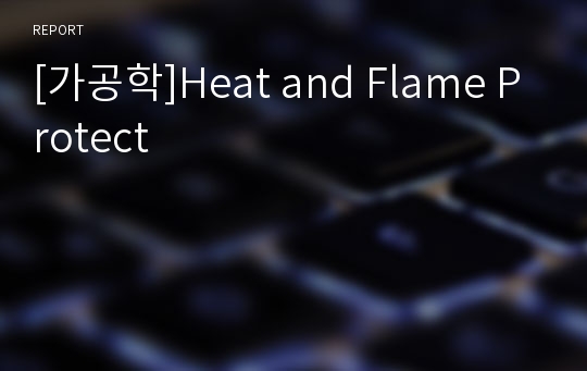 [가공학]Heat and Flame Protect