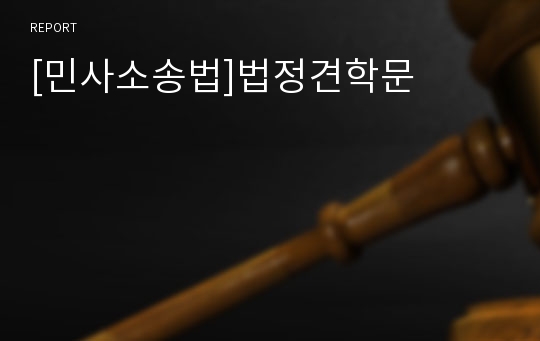 [민사소송법]법정견학문