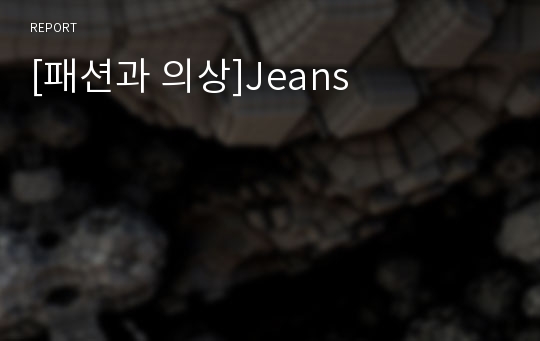 [패션과 의상]Jeans