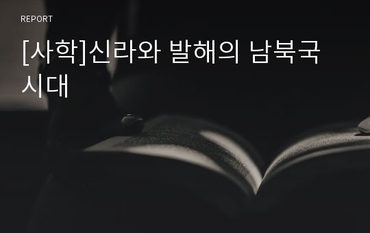 [사학]신라와 발해의 남북국시대