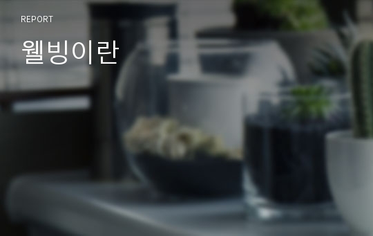 웰빙이란