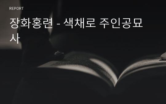 장화홍련 - 색채로 주인공묘사